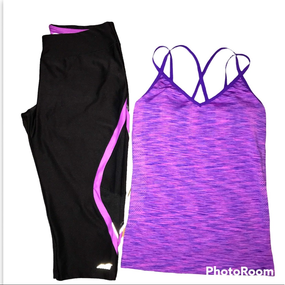Avia Activewear Top And Bottom Size M